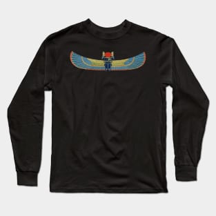 Winged scarab Egyptian god Khnum Long Sleeve T-Shirt